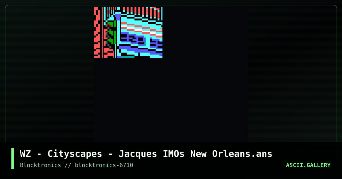 Cityscapes - Jacques IMOs, by whazzit, 2018