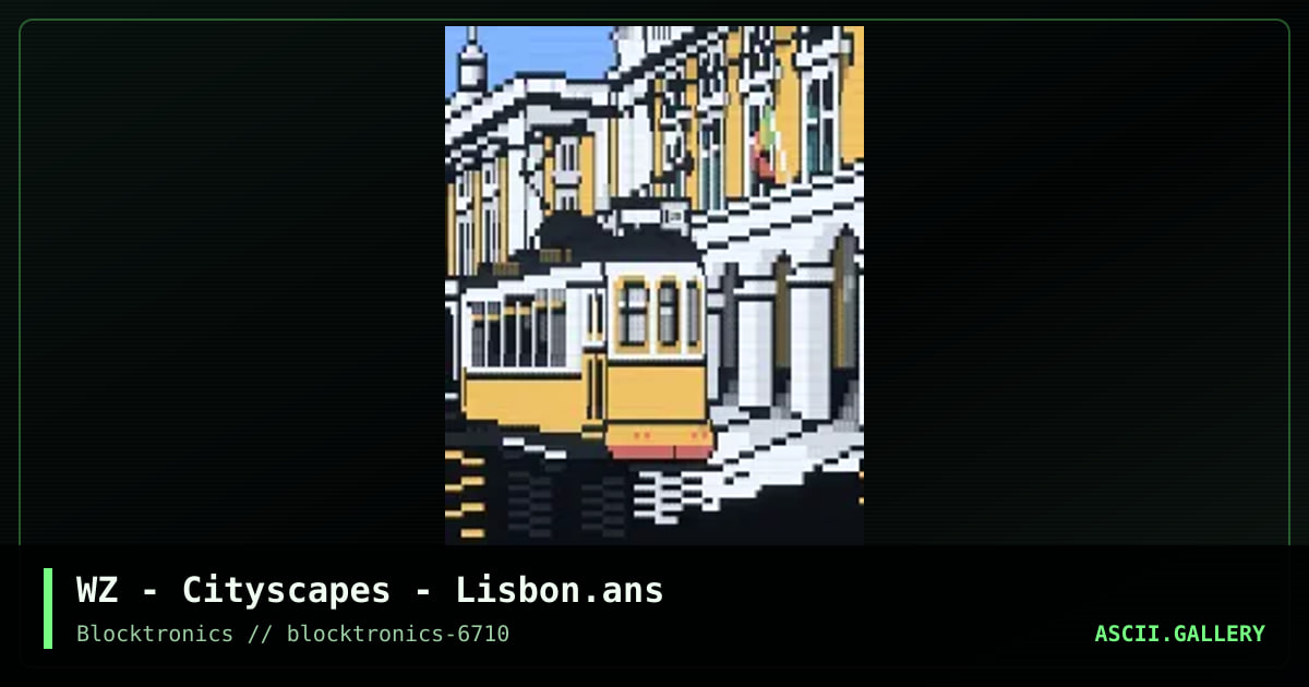 Lisbon, by whazzit, 2018