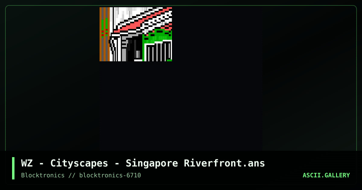 Cityscapes - Singapore Riverfront, by whazzit, 2018
