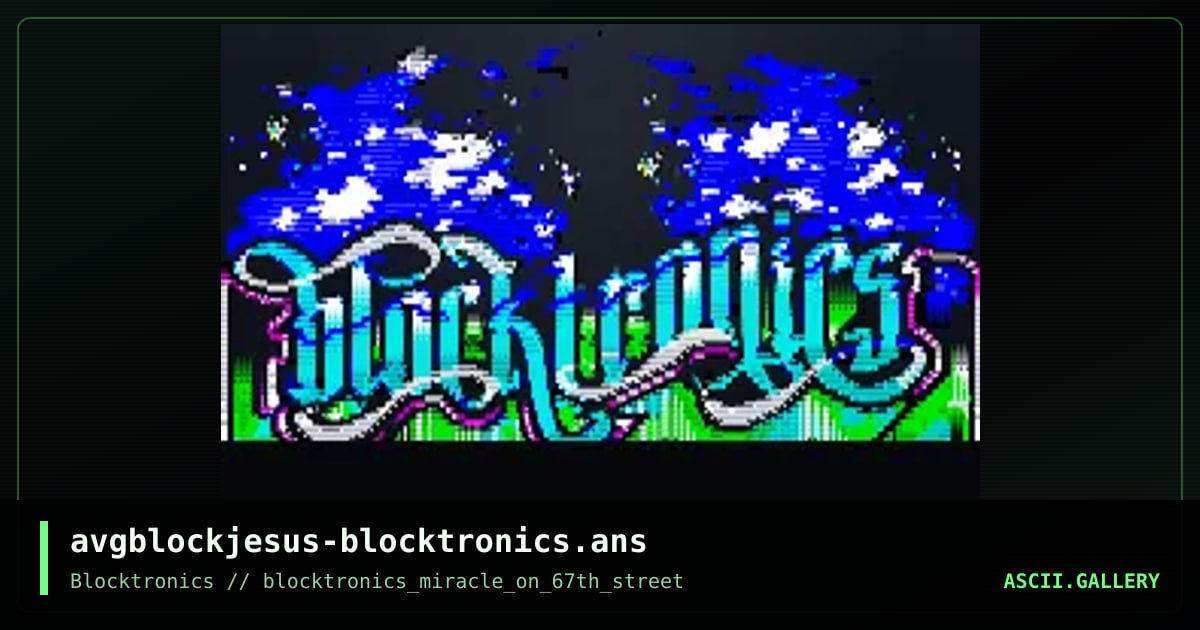blocktronics font 2018, by avenging angel, 2018