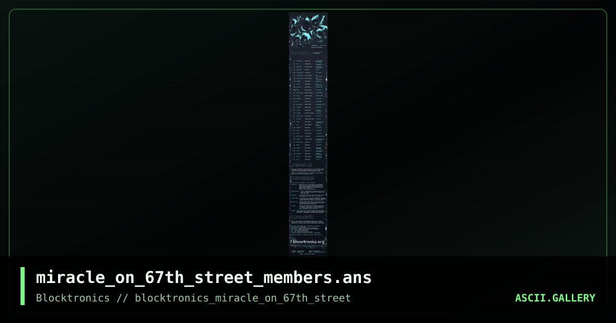 67 (members), by nail, 2018