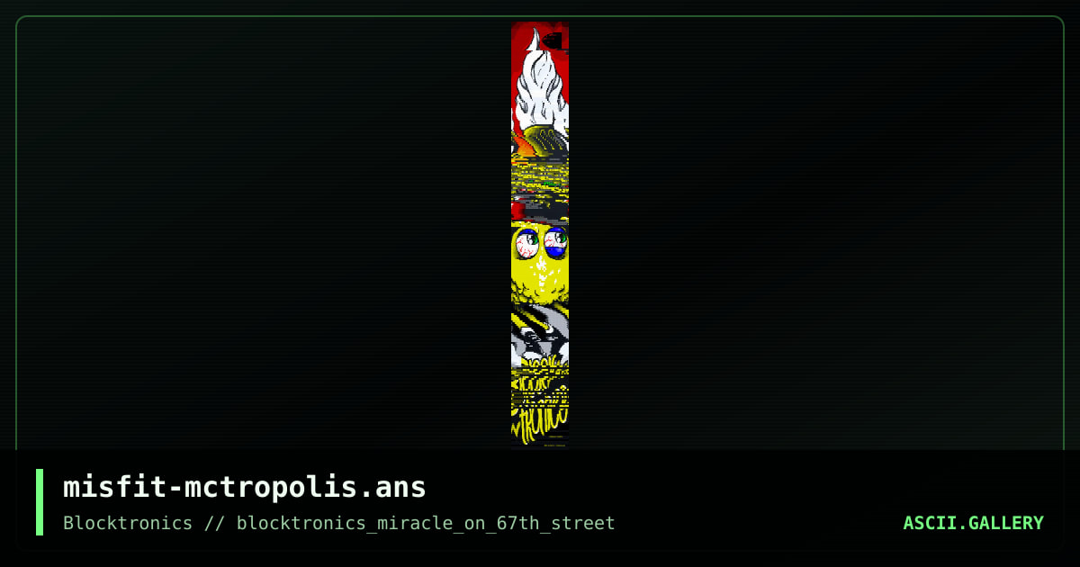 McTropolis, by misfit, 2018