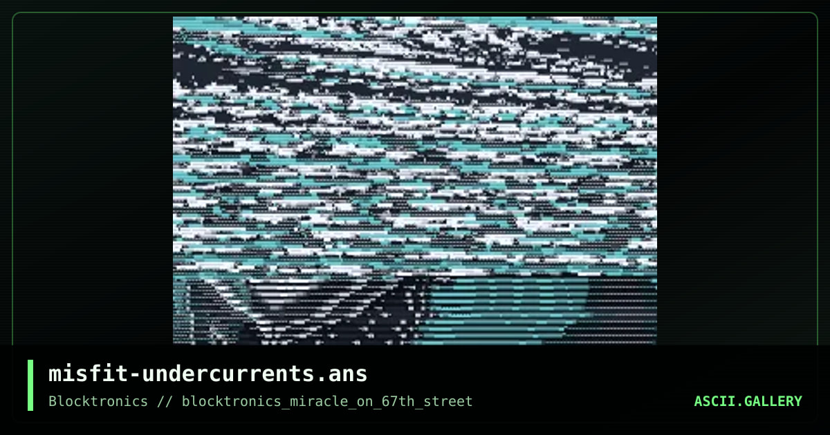 Undercurrents, by misfit, 2018