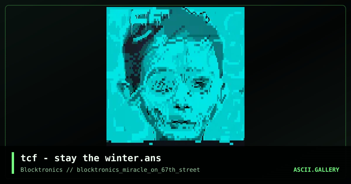 stay the winter, by tcf, 2018