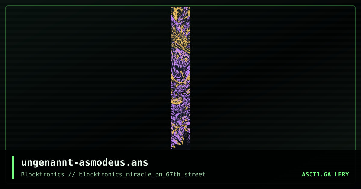 Asmodeus, by ungenannt, 2018
