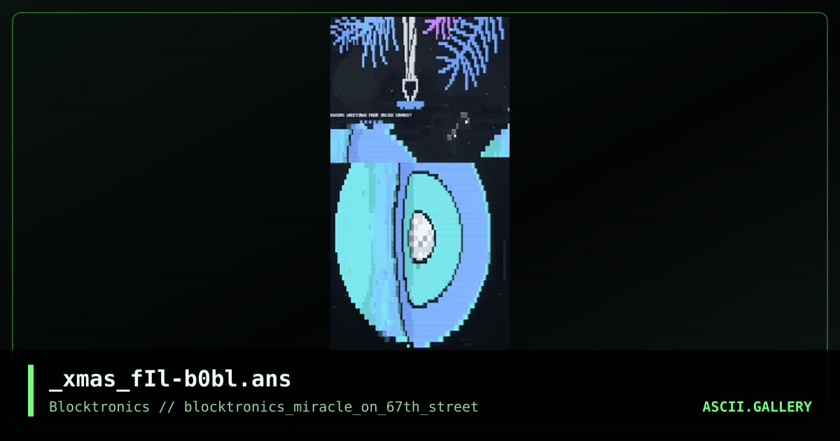 Christmas Bauble 2018, by filth, 2018