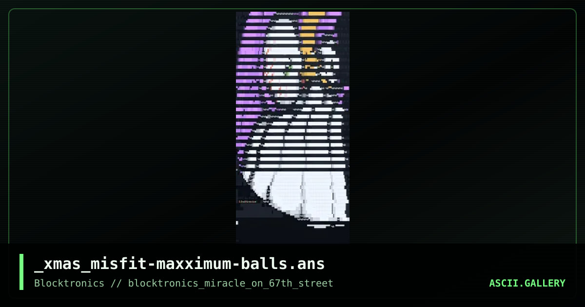 Maxximum Balls Christmas Bauble, by misfit, 2018