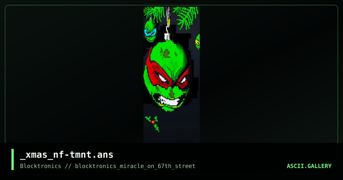 Christmas Bauble 2018 TMNT, by necro, necrofiliac, 2018
