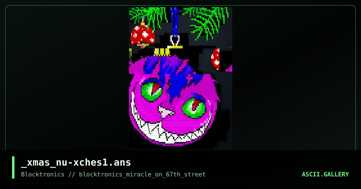 Cheshire Bauble, by nuskooler, 2018
