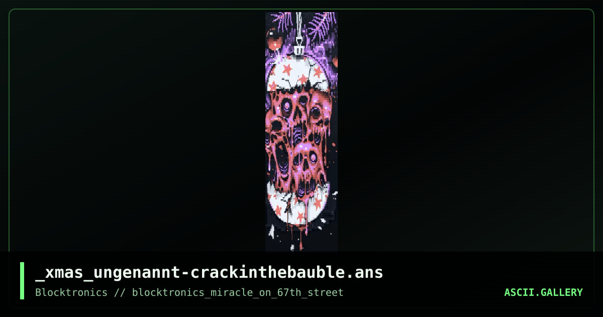 Christmas Bauble 2018, by ungenannt, 2018