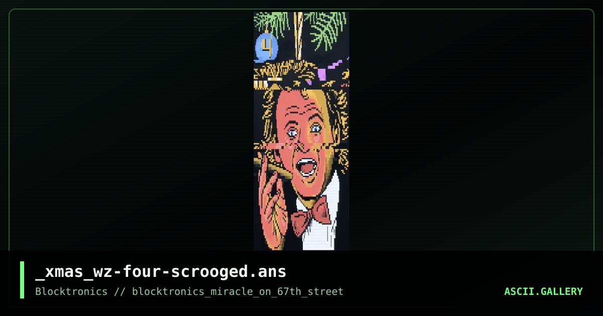 Four - Scrooged, by whazzit, 2018