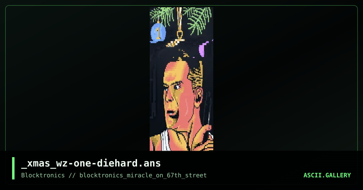One - Die Hard, by whazzit, 2018