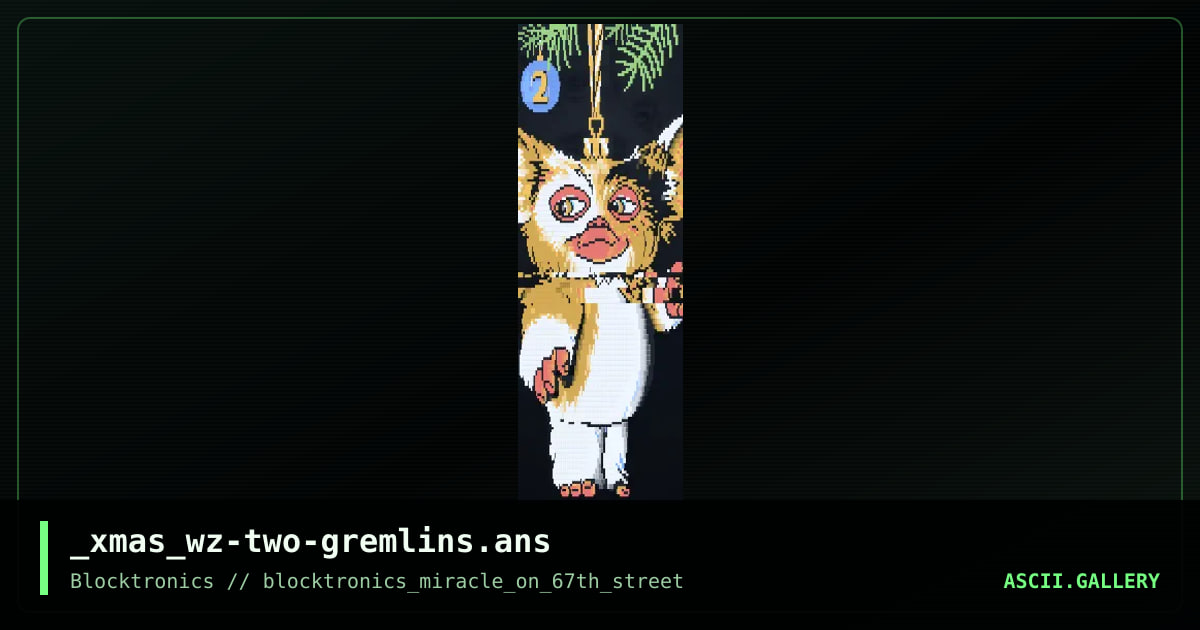 Two - Gremlins, by whazzit, 2018