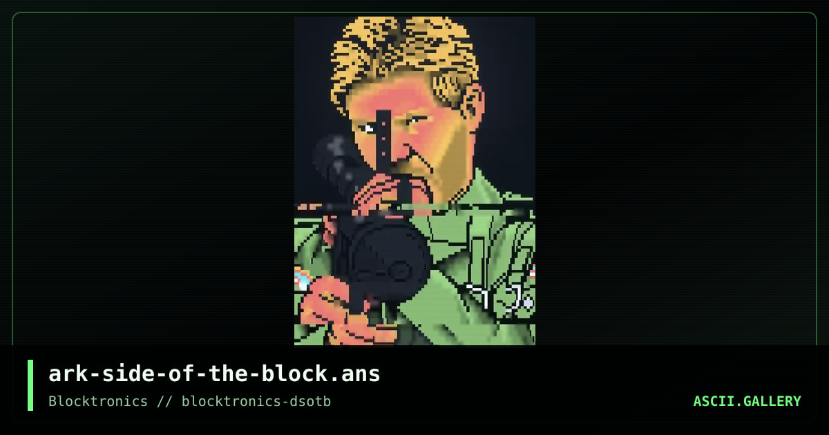 Ark Side of the Block, by whazzit, 2019