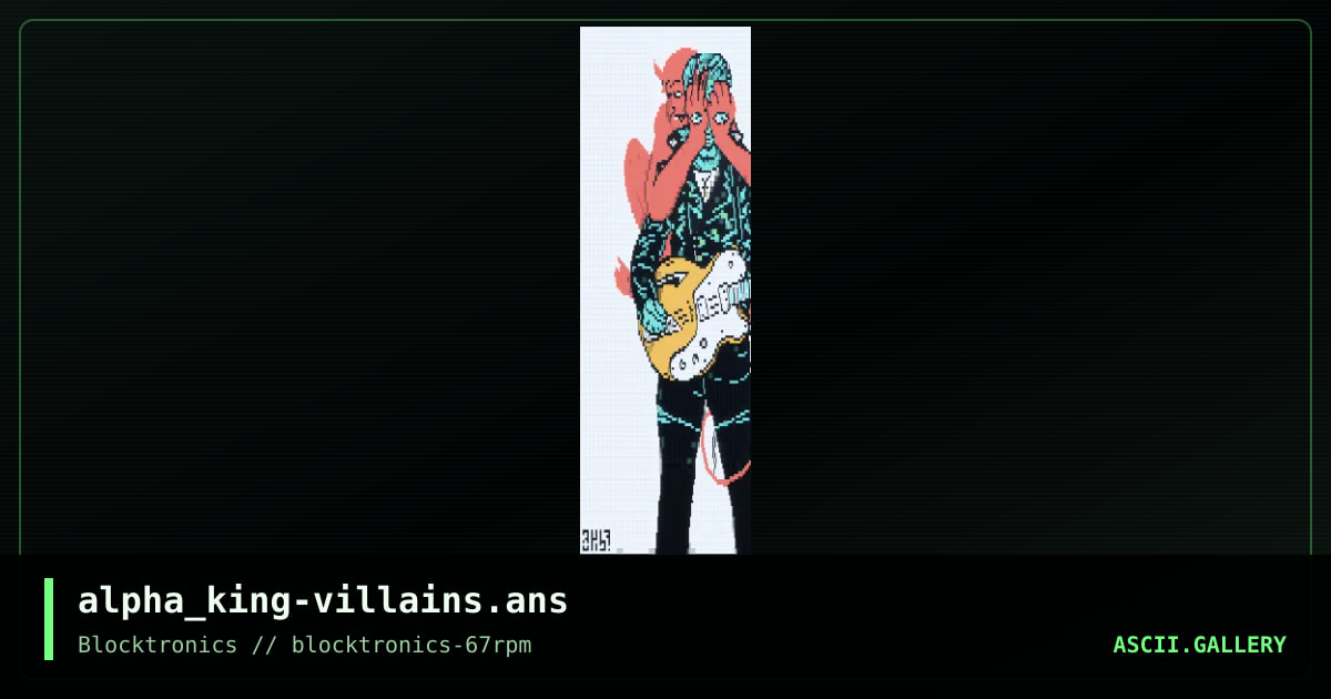 Villians, by alpha king, 2019