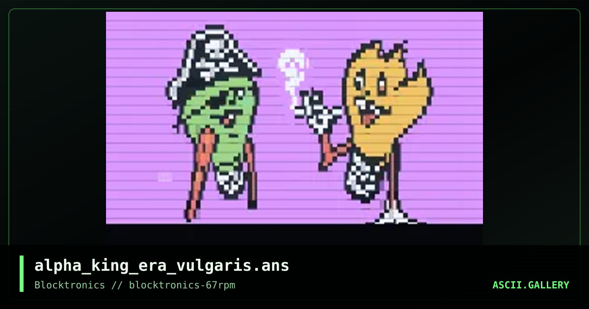 Era Vulgaris, by alpha king, 2019