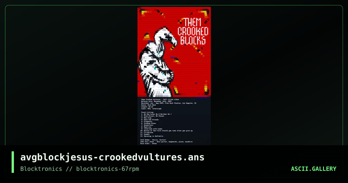 them crooked vultures - self titled, by avenging angel, 2019