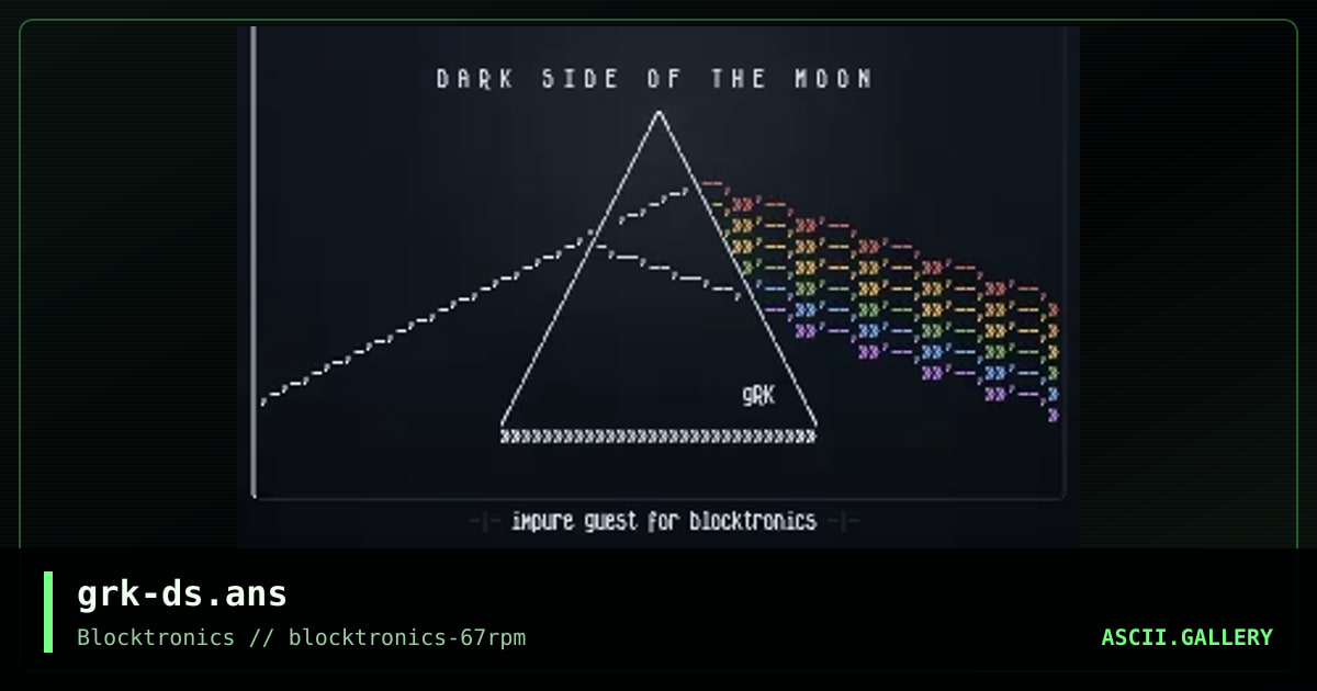 Dark Side of the Moon, by griskokare, 2019
