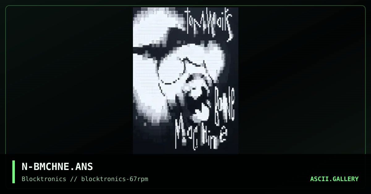block machine, by nail, 2019