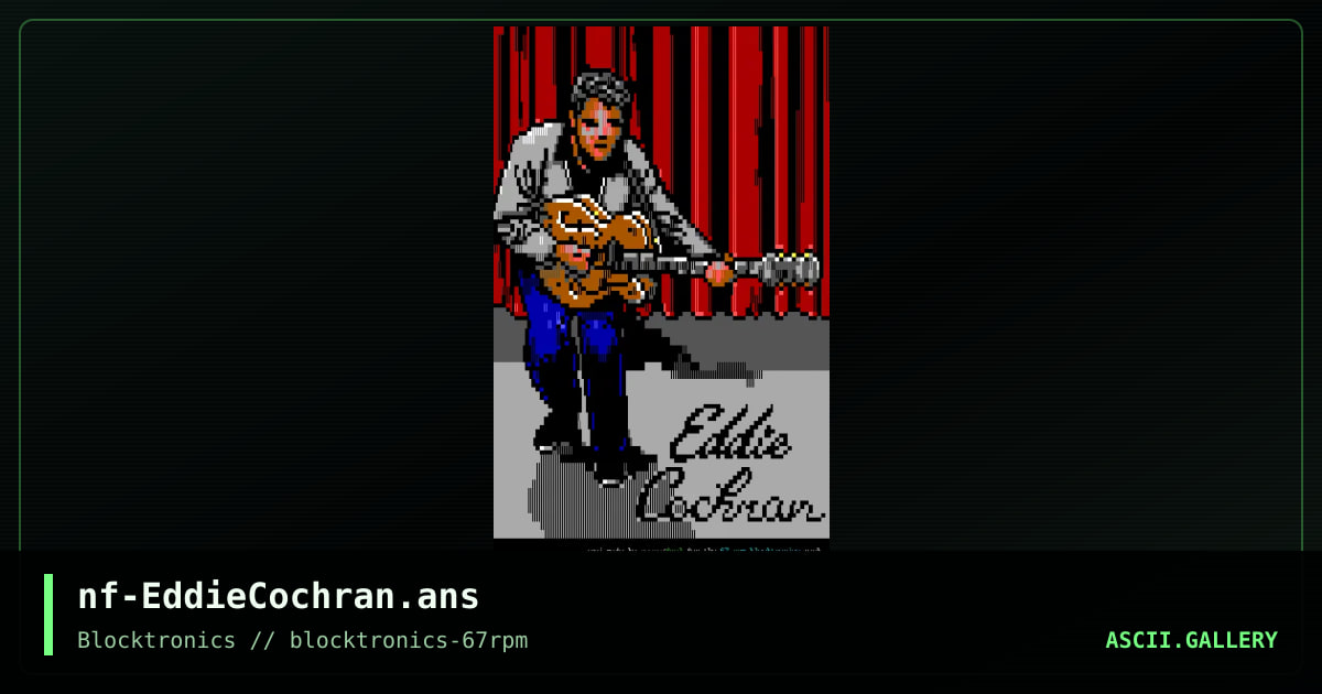 eddie cochran, by necro, 2019