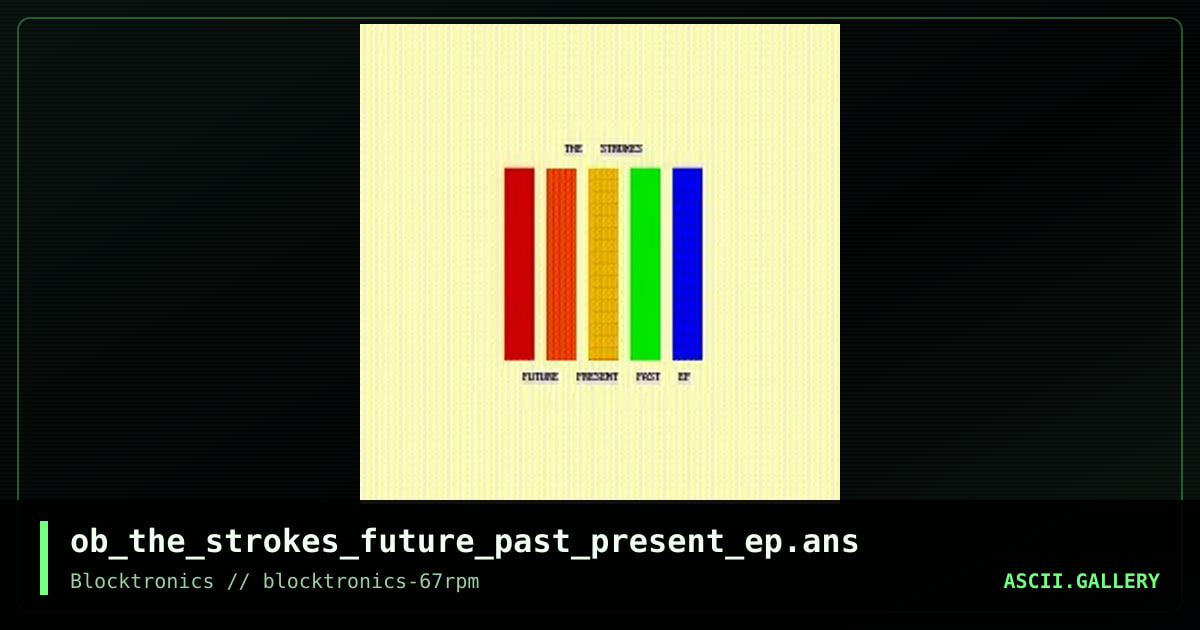 The Strokes - Future Past Present, by ober, 2019