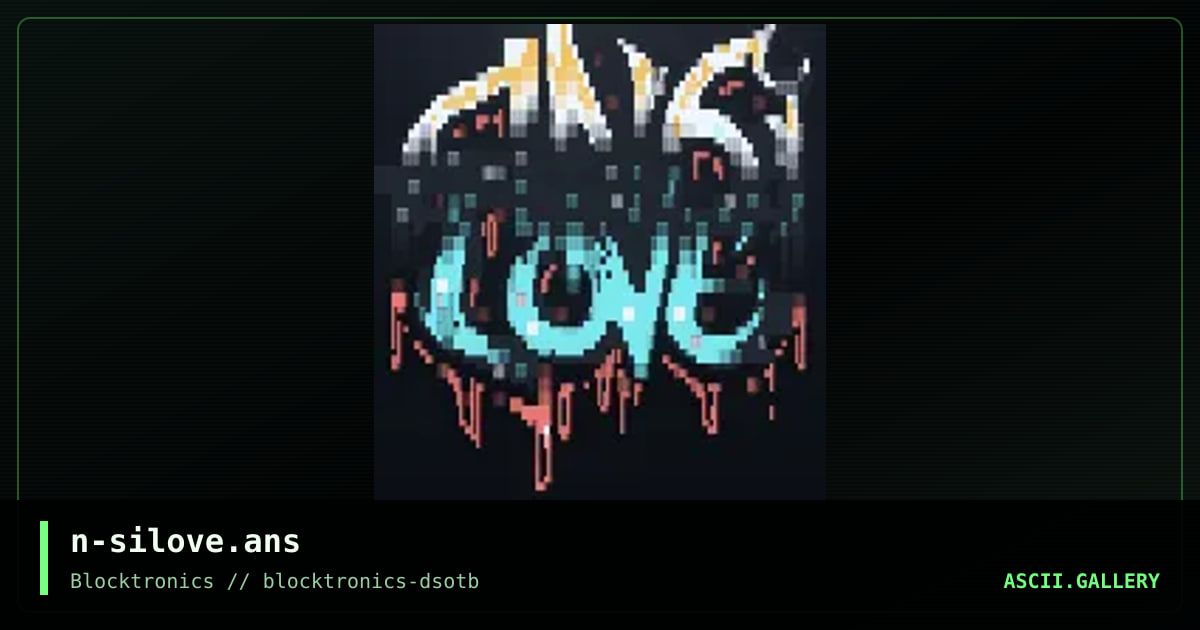 ansilove, by nail, 2019