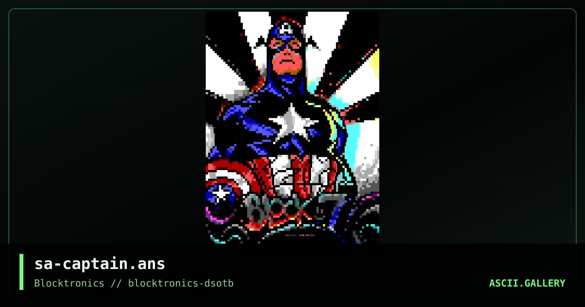 Captain Merica, by stone amnesia, 2019
