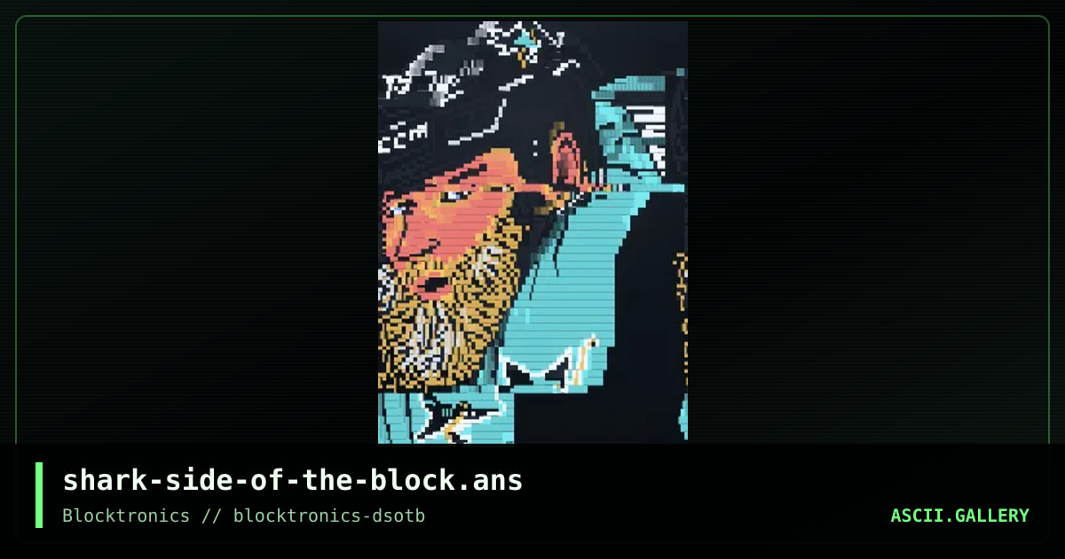 Shark Side of the Block, by whazzit, 2019