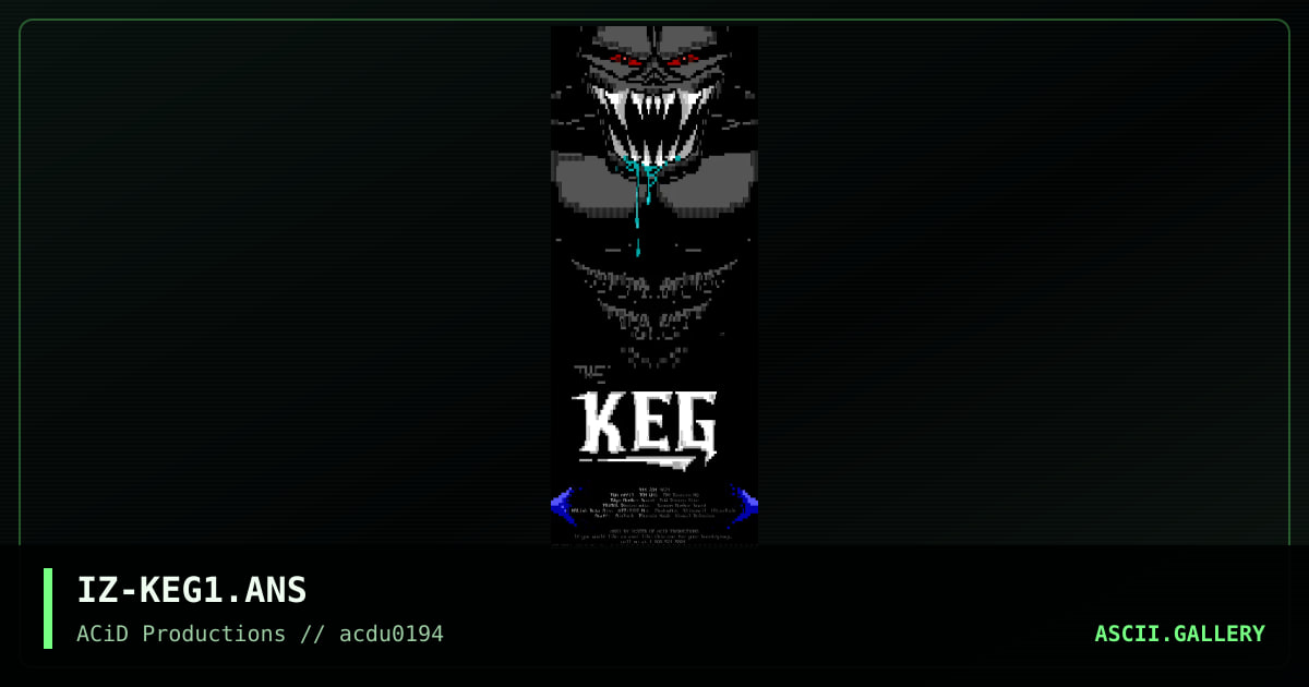 IZ-KEG1.ANS, by icszer, 1994