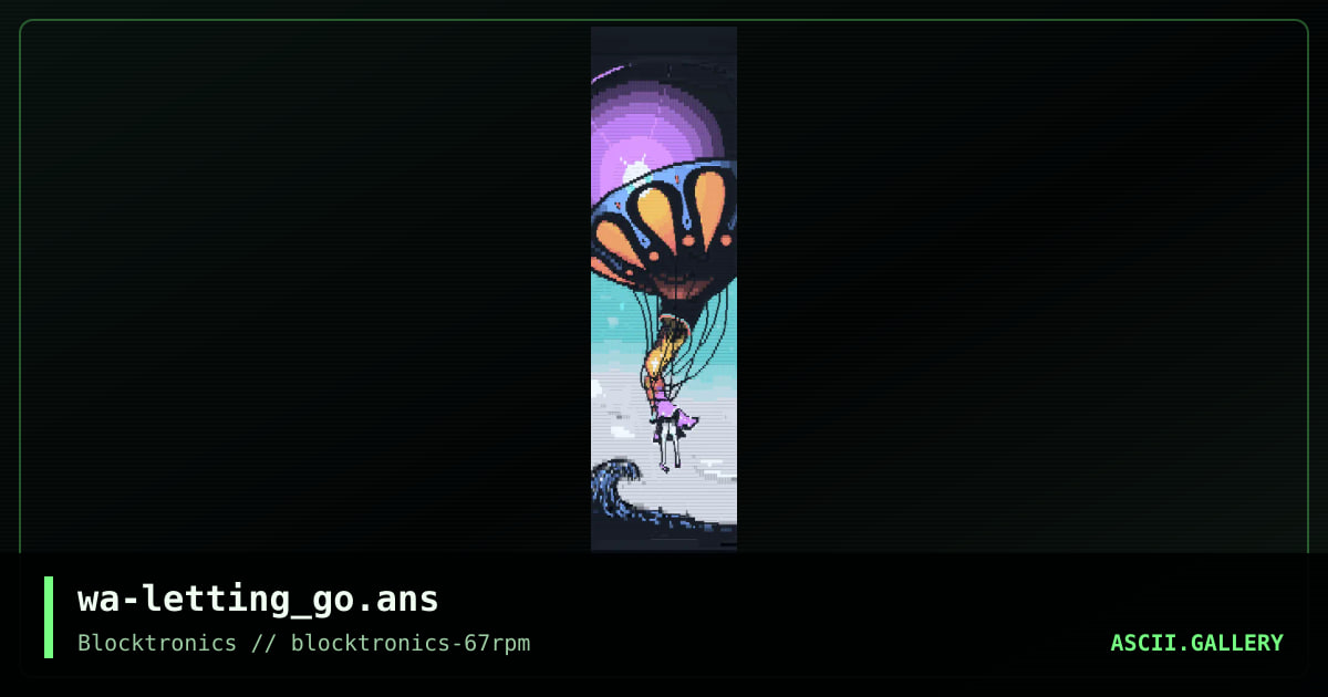 on letting go, by warpus, 2019