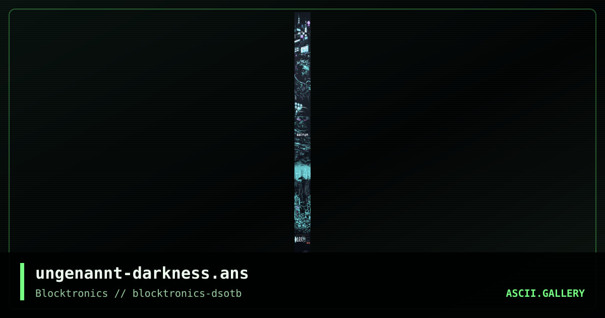 darkness, by ungenannt, 2019
