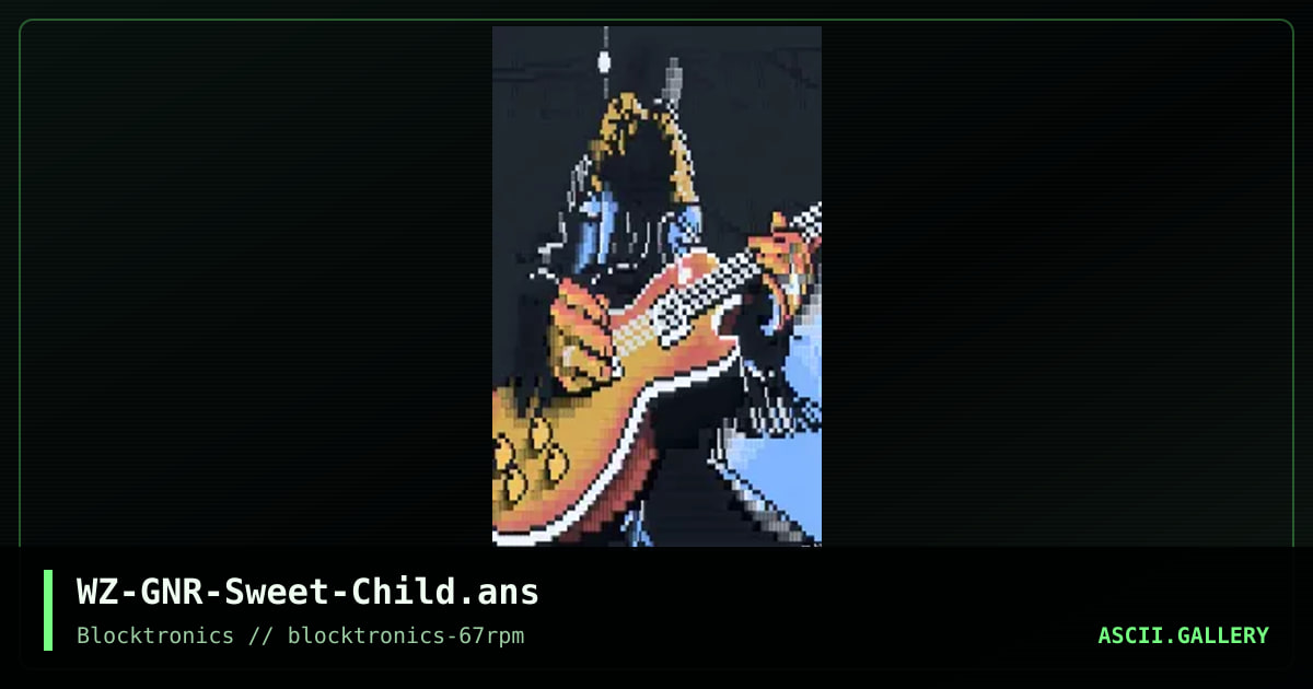 GNR - Sweet Child, by whazzit, 2019