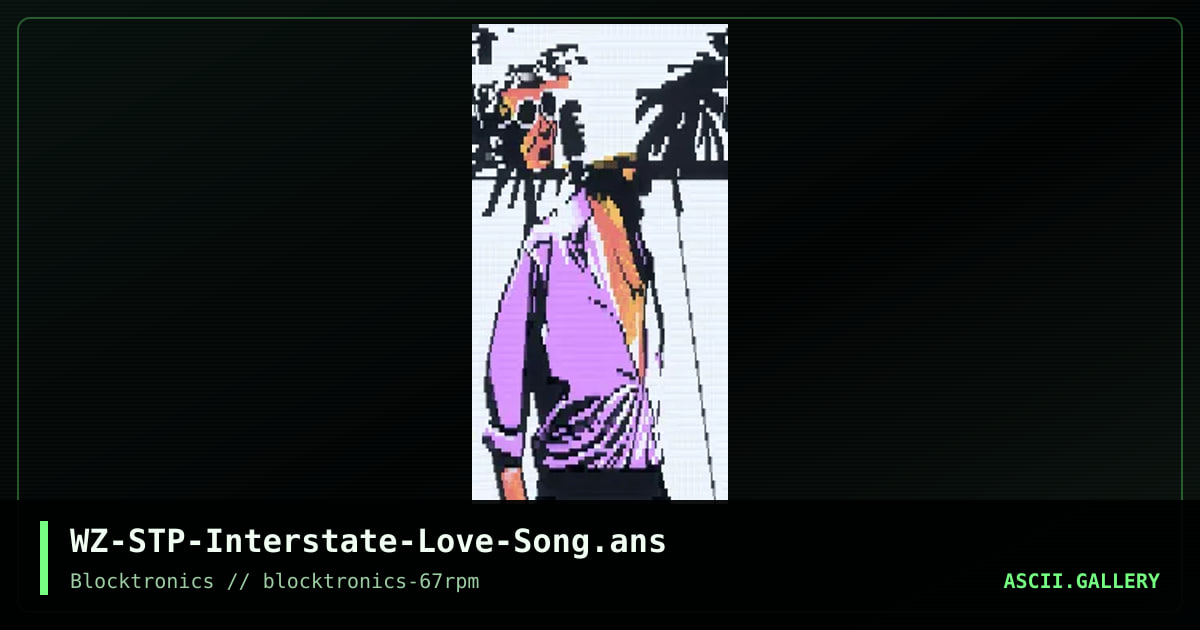 STP - Interstate Love Song, by whazzit, 2019