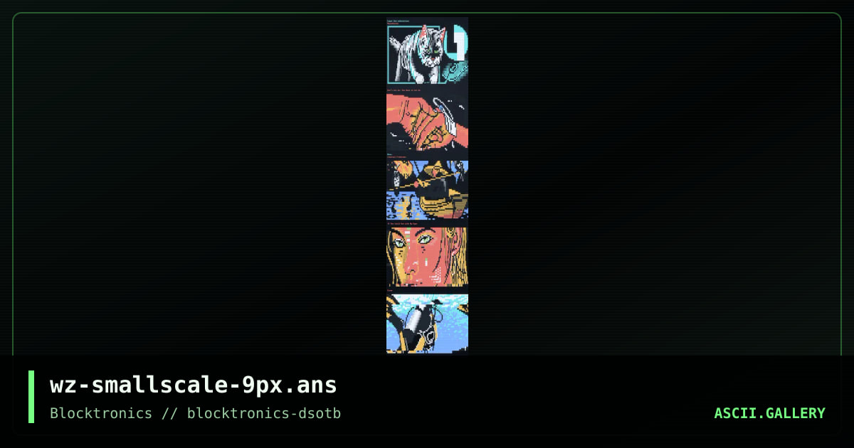 Smallscale 9px, by whazzit, 2019