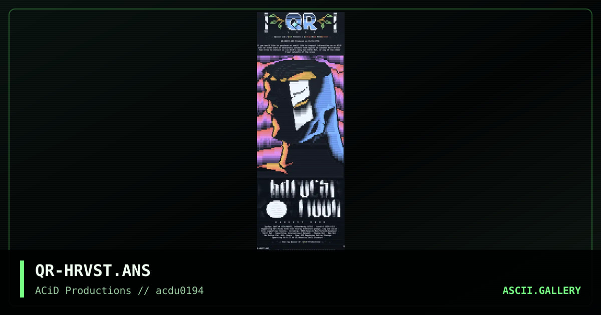 QR-HRVST.ANS, by quasar, 1994