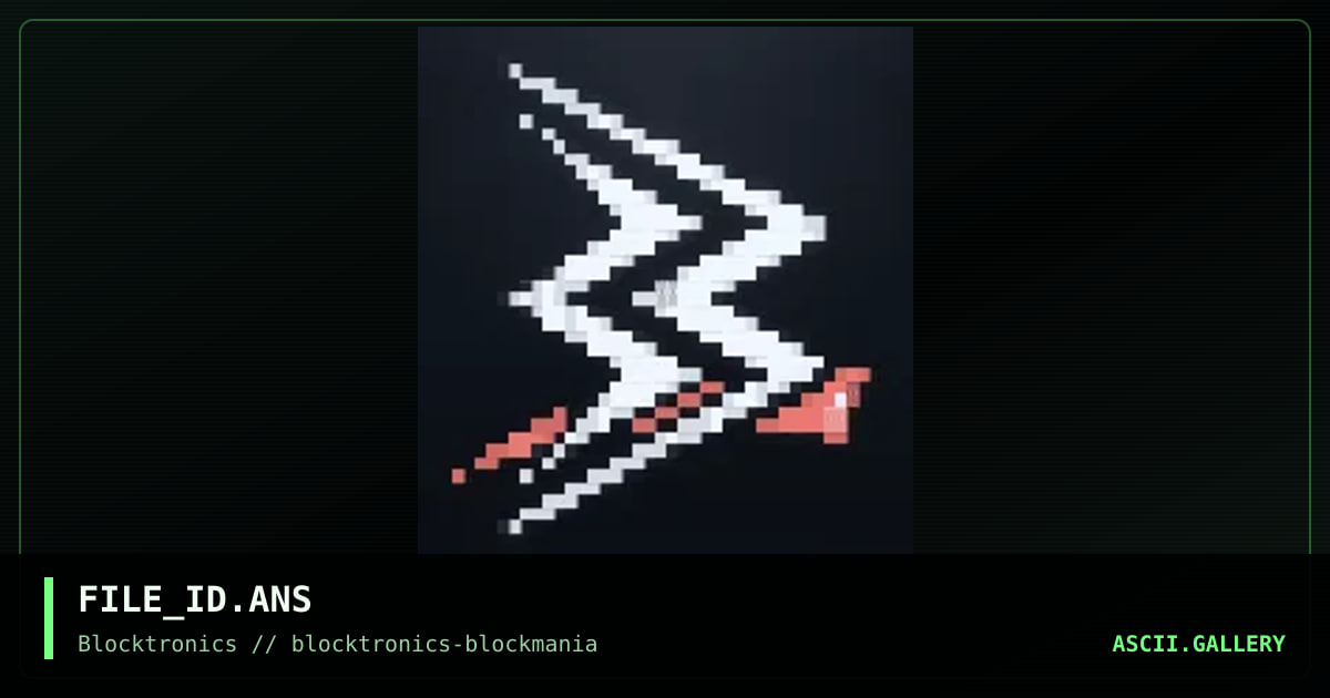 9-pixel-wide block entertainment, by nail, 2020