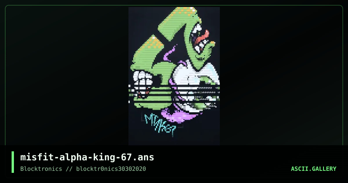 TEETH AND EYEBALL PIE, by misfit, alpha king, 2020
