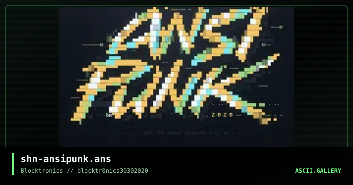 - ansipunk 2020 -, by shine, 2020