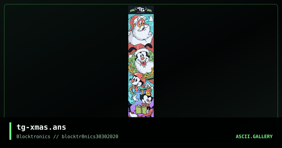 Christmas 2019, by toon goon, 2020