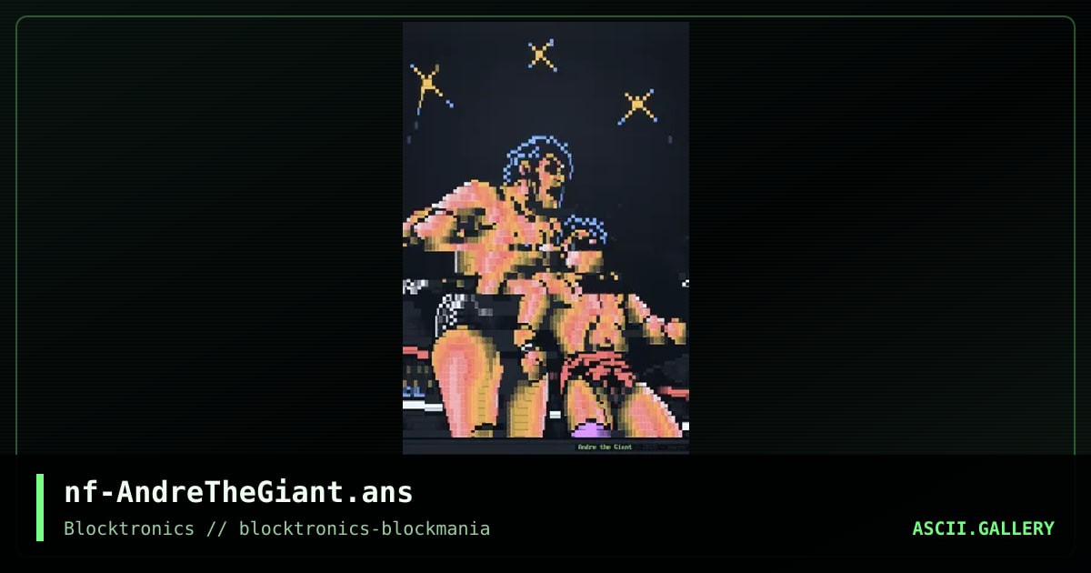 Andre the Giant, by necro, 2020