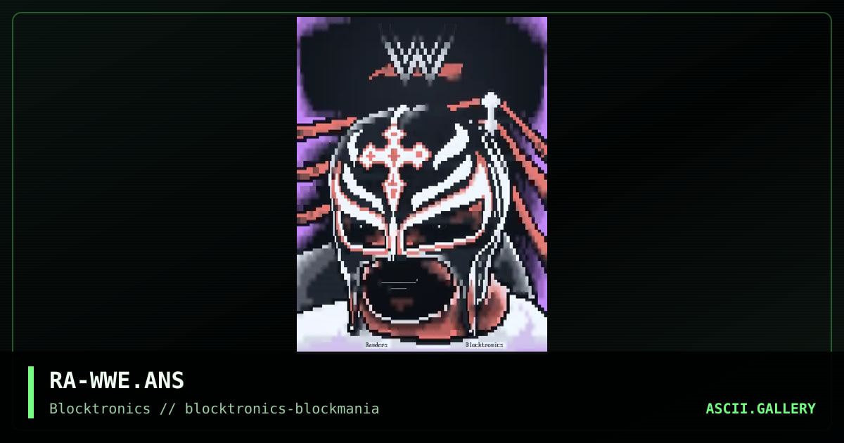RA-WWE.ANS, by randers, 2020