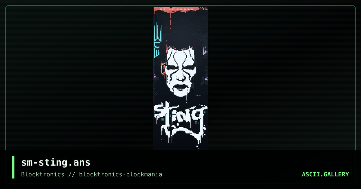 WCW - Sting, by smooth, 2020