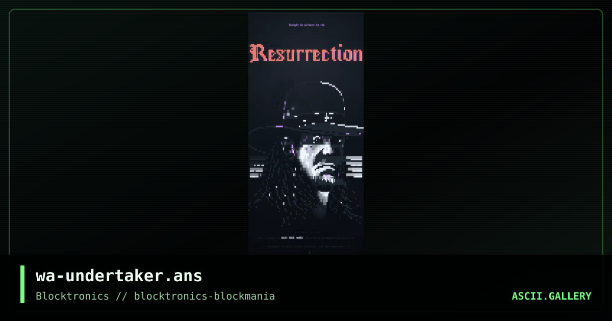 The Resurrection, by warpus, 2020