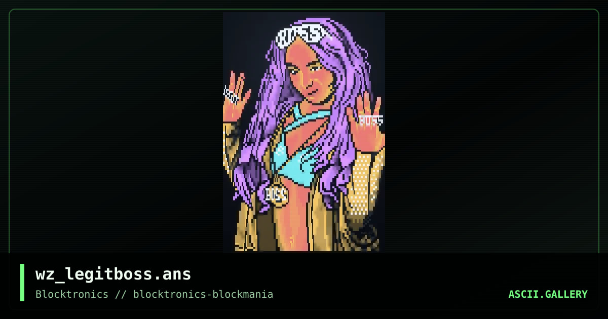 Legit Boss, by whazzit, 2020
