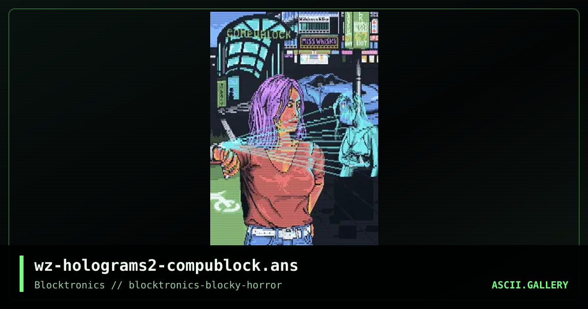 Holograms 2 - Compublock, by whazzit, 2019