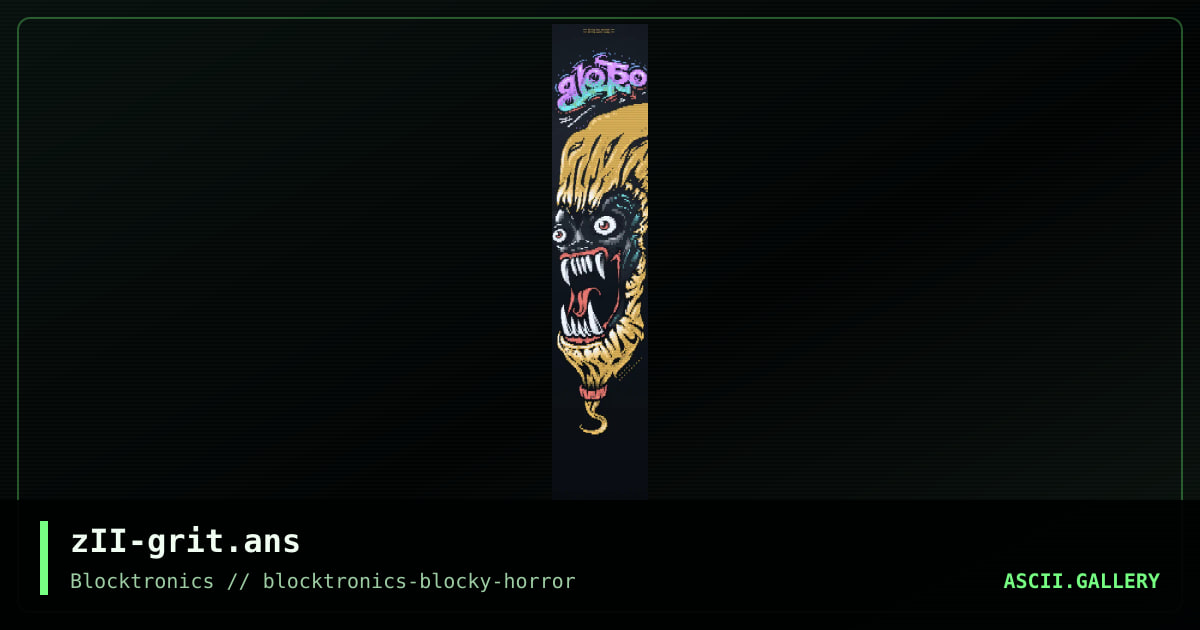 Mutant Gritty, by zeus ii, 2019