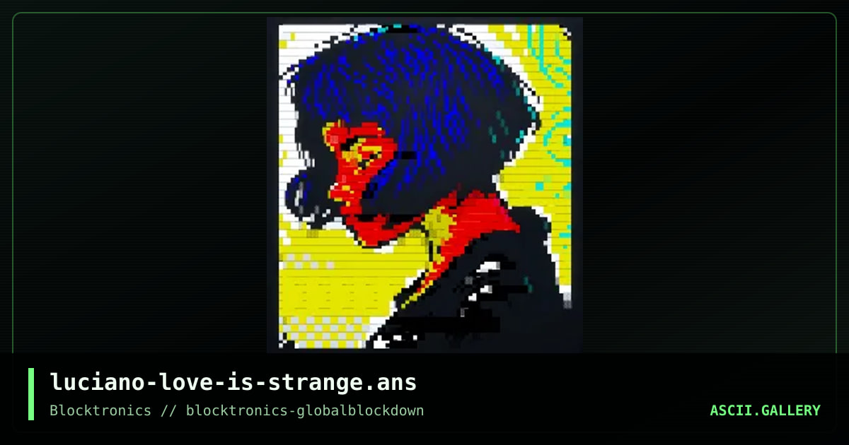 luciano-love-is-strange.ans, by luciano, 2020