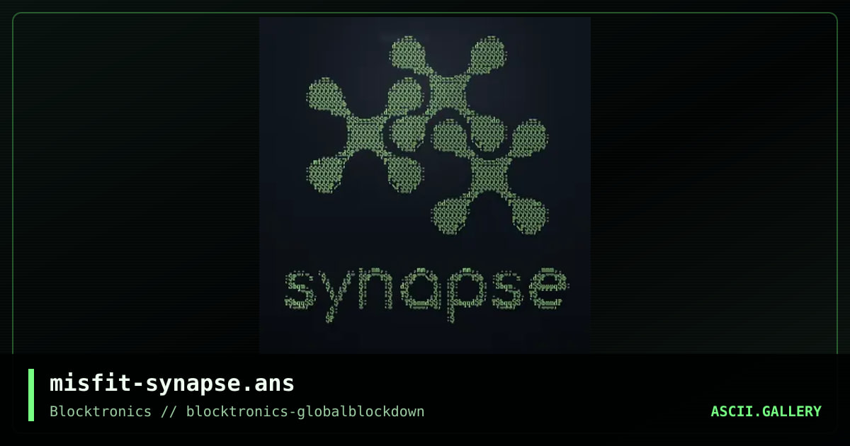Synapse, by misfit, 2020