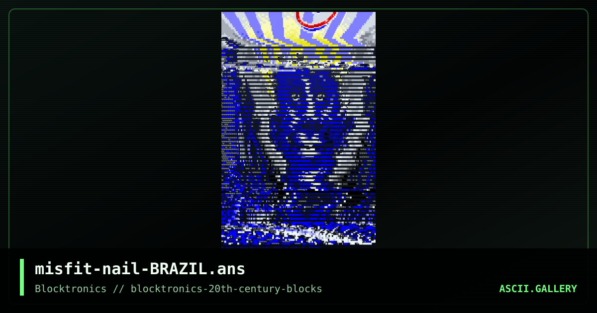 BRAZIL, by misfit, nail, 2020