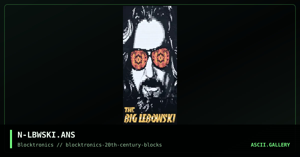 the dude abides, by nail, 2020
